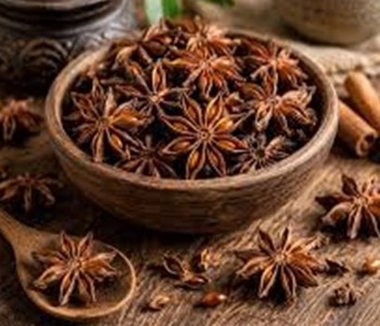 Solar dried star anise preserved hygienically to maintain aroma, flavor, and spice quality.