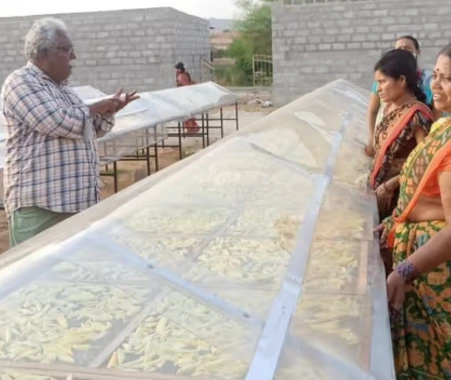 Training Farmers on Efficient Solar Drying of Food Products Farm workers and managers play a crucial role in maintaining agricultural productivity &efficiency