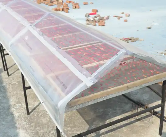 Solar drying helps retain natural fruit flavor color and nutrients without using chemicals